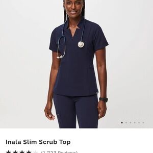 Figs Inala slim scrub top